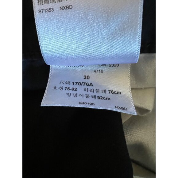 Levi's Black Flat Front Belted Women's Workwear Khaki Pants Chino Causal - Picture 3 of 8